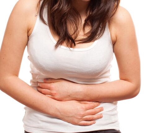 Abdominal pain is a sign of helminth infestation