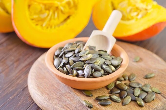 Pumpkin seeds against worms