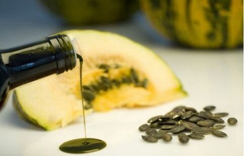 Pumpkin oil prepares the body for drug cleansing from worms