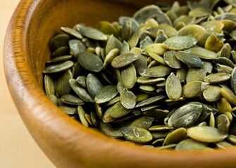 Pumpkin seeds against parasites