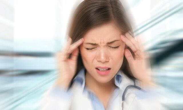 Dizziness from parasites in the body